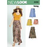 NEW LOOK Patterns Misses Easy Wrap Skirts in Four Lengths A (681012141618) 6456