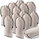 Kenning 12 Pcs 8 x 17 Inches Single Shoe Bags for Travel Breathable Washable Flannel Shoe Pouch with Drawstring for Travel Home 