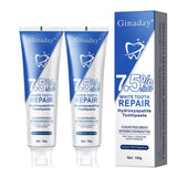 2 Pcs Hydroxyapatite Toothpastes 7.5 for Enamel Protection and Tooth Strengthening, Gentle Mint Fresh Breath Fluoride-Free Hydro