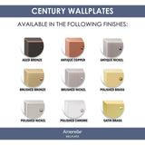 Amerelle 163Rsb Century Wallplate, 1 Rocker, Steel, Satin Brass, 1-Pack