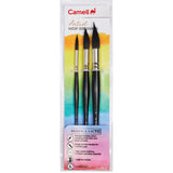 Camell Camliin Artist Mop Brush | Set of 3 | Sizes 0, 4 & 8 | Series 73 | EEMOP3