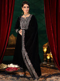 Libas Women'S Velvet Embroidered Kurta Set (49494_Black Black L