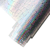 HYANG Transparent Stone PVC Super Clear Holographic Vinyl Faux Leather Sheets 1 Roll 12 x 53 (30cm x 135cm) for DIY Bows Earring