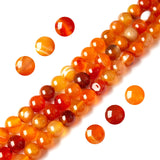 100pcs 6mm Yellow Stripe Agate Beads Natural Gemstone Beads Round Loose Beads for Jewelry Making