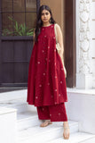 Gosriki Women'S Rayon Blend Straight Printed Kurta With Palazzo (Deeksha Red-Gs_3Xl_Red_Xxx-Large),Red,3,B0DMT42MRG