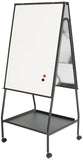 BestRite Wheasel, Double Sided Magnetic Dry Erase Porcelain Steel Whiteboard Easel, 65H x 28.75W x 27D (770)