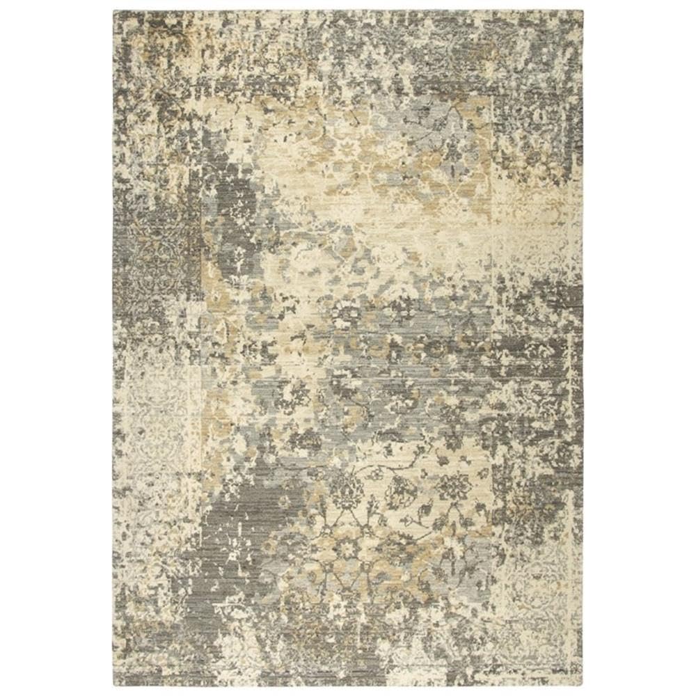 Alora Decor Euphoria 9' X 12' Floral Distress Beige/Gray/Rust/Blue Hybrid Rug