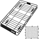 LWTURMRT 64 x 39 Inch Universal 300LB Heavy Duty Roof Rack Cargo with Cargo Net, Car Top Luggage Holder Carrier Basket for SUV,T
