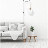 Living District Gene 1-Light Mid-Century Metal Pendant In Brass