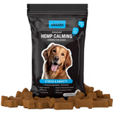 Hemp Calming Chews for Dogs Anxiety 60 pcs - Chicken Flavored - Dog Anxiety Relief - Dog Calming Chews - Melatonin for Dogs - fo