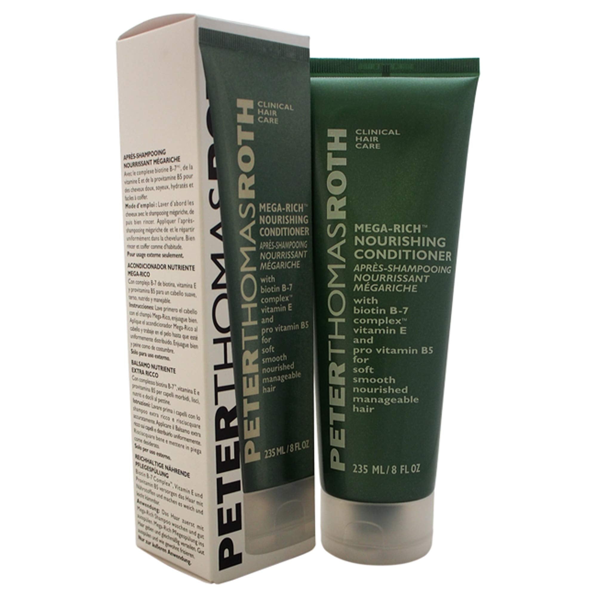 Peter Thomas Roth Mega-Rich Nourishing Conditioner, Biotin B-7 Complex Conditioner for Softer, Smoother, Healthier-Looking Hair,