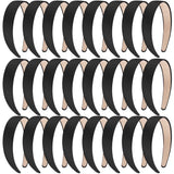 SIQUK 24 Pcs Satin Headbands 1 Inch Wide Headband Non-slip Headbands