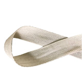 QIANF Twill Tape Ribbon 100% Cotton Natural Color 3/8 Inch Wide 50 Yard Roll Herringbone Tape(3/8 Inch-50Yard, Off-White)