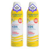 Seaweed Bath Co. Kid's Mineral SPF 50 Broad Spectrum Sunscreen Spray, 6 Ounce (Pack of 2), Papaya Scented, Water Resistant, Tear