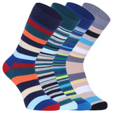 Soxbae MenS Bamboo Calf Socks | Soft, Cushioned, OdourControl Formal Socks | FullLength Fit | Combed Cotton Blend | Multicolo