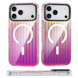 ORNARTO for iPhone 17 Pro Case 6.3 | Built-in Gradient Electroplated Stripes (Smooth Back) | Compatible with MagSafe, Shockproof