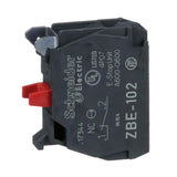 Schneider Electric ZBE102 Harmony XB4 Single Contact Block for Industrial Machines and Manufacturing, Screw Clamp Terminal, 1NC,
