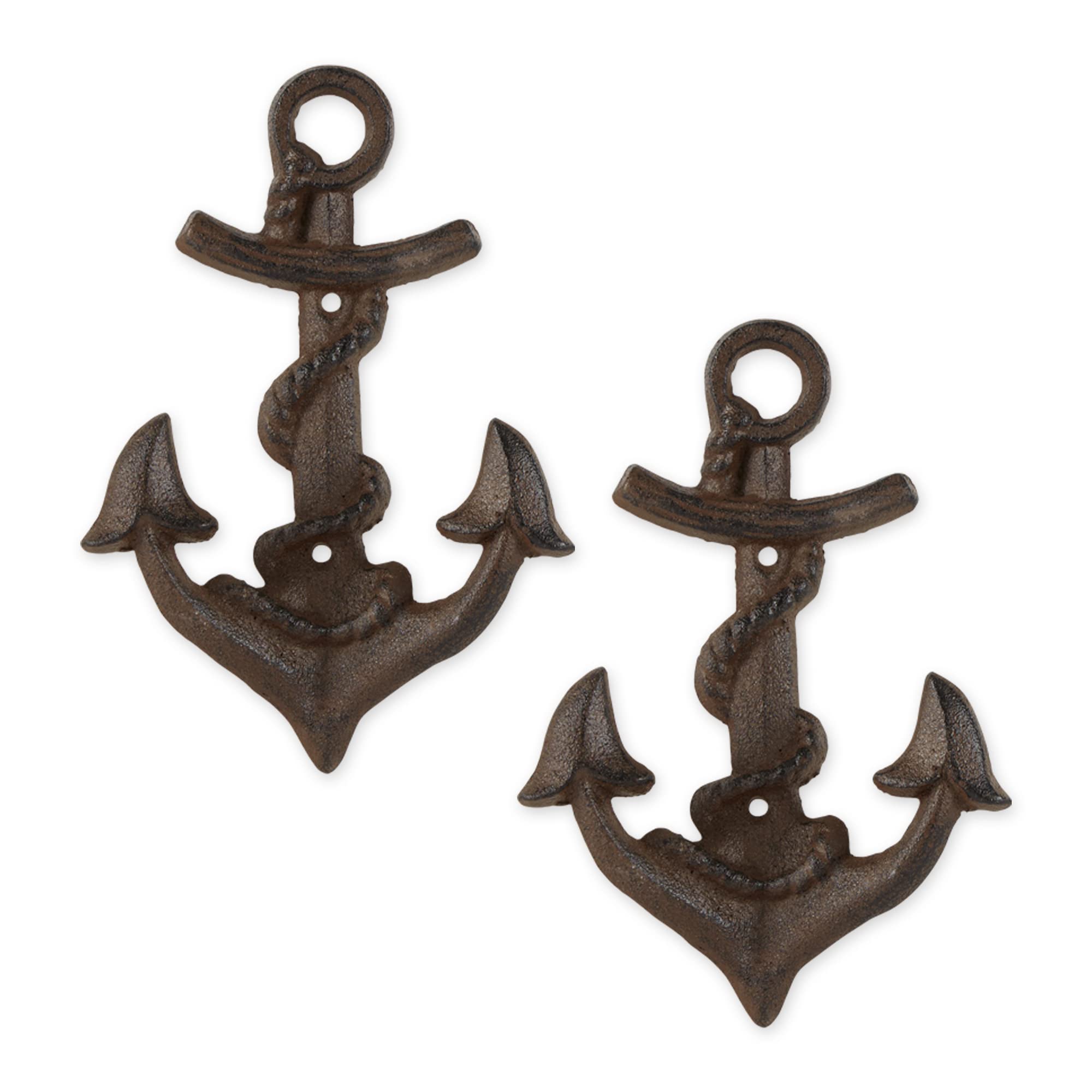 Anchor With Rope Wall Hook (Set Of 2)