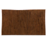 Sunset Trading Simply Brook 7 Piece 72 Rectangular Extendable Table Dining Set | 6 Slat Back Chairs| Amish Brown | Seats 8