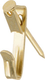 Hillman 122306 Brass Conventional Picture Hanger 6 Pack 30lb,Gold