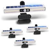 sunlight encounter Clip On Solar Motion Lights Outdoor Waterproof, 4 Pack Fence Lights Outside with 36 LEDs, 3000K, Portable Sol