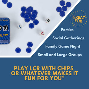 Lcr  Left Center RightDice Game - Blue Tin
