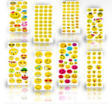 Lai Lai Smiley Emoji Face Expressions Funny Art N Craft School Teachers Office Stickers Pack Of 6
