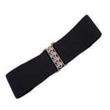 Romp Fashion Womens Black Strachable Belt For Casual Wear Women Dresses