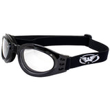 Global Vision Eyewear Adventure Men's Foldable Motorcycle Goggles w/Clear Lens