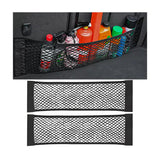 Mandark 2PCS Mesh Cargo Net for Car Trunk Storage, Elastic Vehicle Wall Sticker Organizer Net, 9.8 * 7.8 Inch Adjustable Auto In