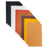 Jtnohx Felt for Crafts, 16 Pcs Felt Fabric, 7 11.3 Stiff Felt Sheets, Craft Felt Square for Sewing (Brown White Black Series)