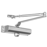 Dynasty Door Closer, Commercial Grade Size 2 Spring, Hydraulic Automatic Series 2000 Door Closer Sprayed Aluminum