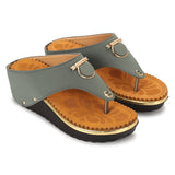 Ortho Joy Doctor Fancy Slipper For Women || Orthopedic Women'S Fashionable Comfortable Slipper,Green,7,B0C96J2FM1