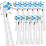 12 PCS Replacement Heads Compatible with Oral B IO 2/3/4/5/6/7/8/9/10/Deep Clean Series Electric Toothbrush, Medium Softness Bru