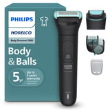 Philips Norelco Body Groomer 5000 Series, Intimate Hair Shaver & Trimmer for Men with Interchangeable & Adjustable Full Body Tri