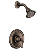 Moen Brantford Oil Rubbed Bronze PosiTemp Pressure Balancing Shower Trim Kit with Shower Head and Lever Handle (Valve Required)