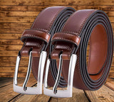 Men Casual Brown, Brown Artificial Leather Belt ()_310