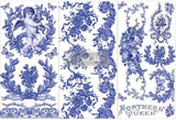 Redesign with Prima Decor Small Transfers French Bue 3 Sheets, 6x12 655350656683