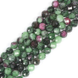 6mm Green Ruby Zoisite Faceted Gemstone Round Loose Beads Strand 15.5-16 DIY Jewelry Making