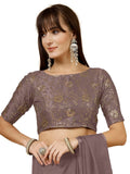 OOMPH! Readymade Blouse for Women, Brocade, Boat Neck, rbbl503
