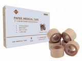 NBLEISHI Hypoallergenic Soft Paper Medical Tape, 1inchX10.94Yards (6Rolls), Self Adhesive Tan Surgical Tape, Breathable and Medi