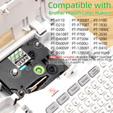 Labelife 5-Pack TZe TZ Tape 12mm 0.47 Laminated Clear Label Tape TZe-131 Replacement for Brother Label Maker Tape Clear TZe131 T
