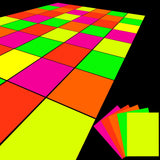 Boao 20 Sheets Neon Papers Glow in The Dark Party Supplies 8.27 x 11.69 Inch DIY Dance Floor Moves Games Decor UV Reactive Doubl