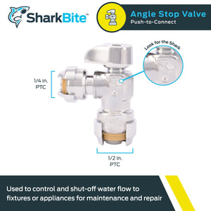 Angle Valv 1/2X1/4 3/8Od (Pack Of 1)