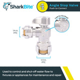 Angle Valv 1/2X1/4 3/8Od (Pack Of 1)