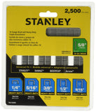 STANLEY Brad Nails, HeavyDuty Staple and Brad Assortment, 2500Pack, 18/24 GA (TRA700BN)