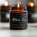 MOASITN White Tea Heavenly Scented Candles for Home| Natural Soy Aromatherapy Candle| Handmade Long Lasting Jar Candel| Women,Me