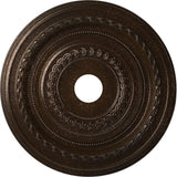 Ekena Millwork CMP22COAMB Cole Thermoformed PVC Ceiling Medallion (Fits Canopies up to 6), 22OD x 3 1/2ID x 1P, Textured Metalli