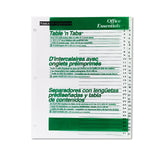Office Essentials 11680 Table n Tabs Dividers, 31Tab, Letter