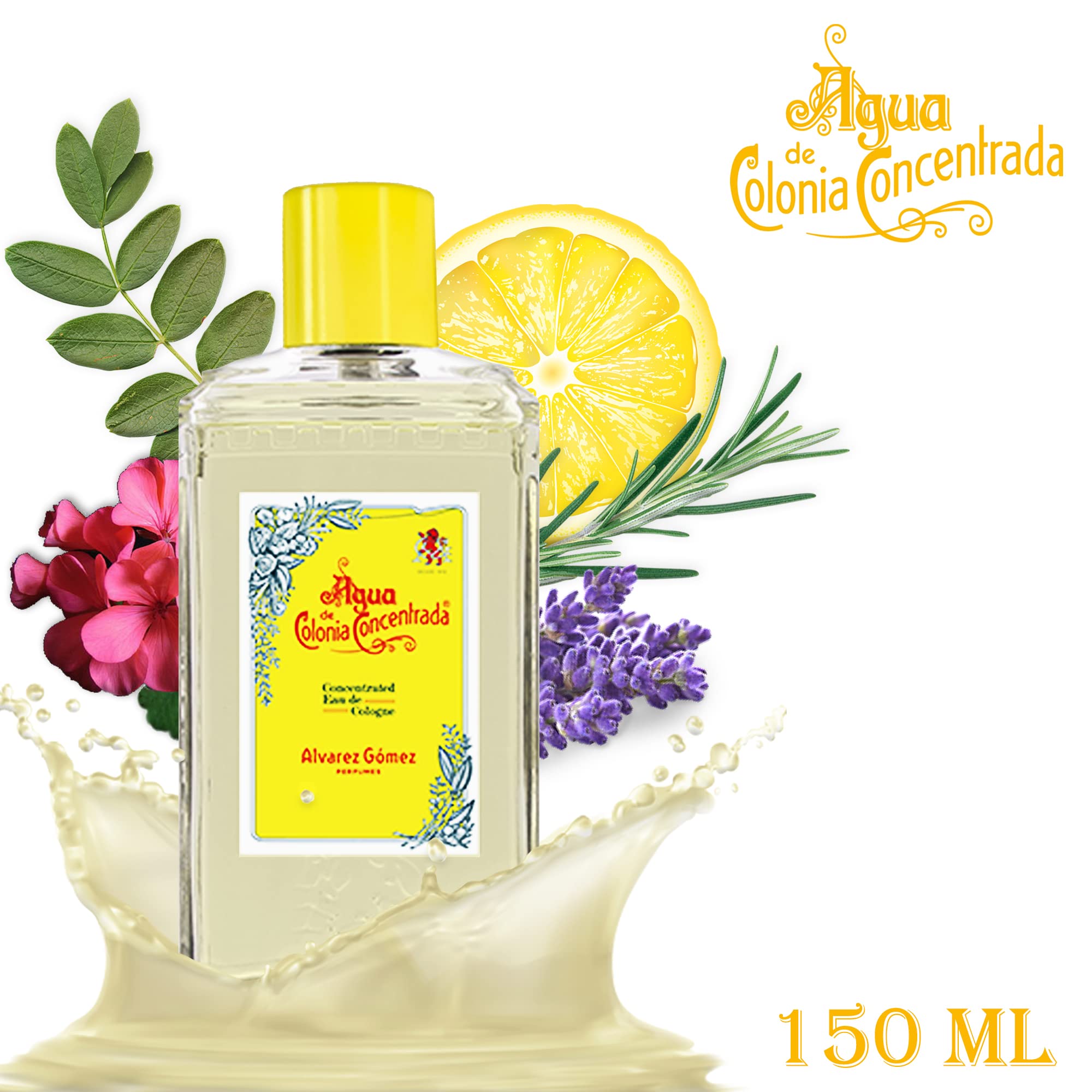 Alvarez Gomez Agua de Colonia Concentrated Eau de Cologne Spray, 5.0 Ounce